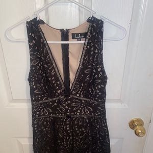 Lulu’s black lace jumpsuit
